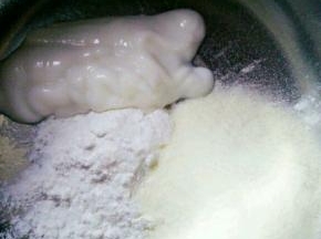 将酸奶，奶粉，玉米淀粉到一起