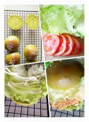 面包分成两半，组装好就可以了