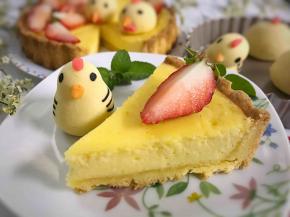 香滑柔嫩的芝士挞就可以吃了。