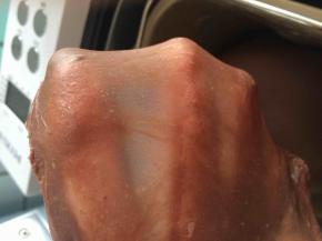 两个imix程序后，面团可以拉出手膜即可