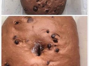 放在温暖处进行一发。发到两倍大。用手指沾面粉戳一个洞，不回缩不反弹就可以了。