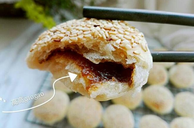 发面红糖芝麻小酥饼