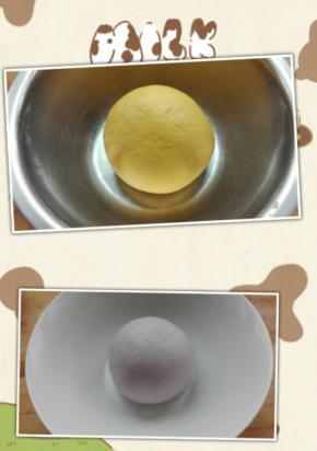 分别揉出光滑面团，进行发酵