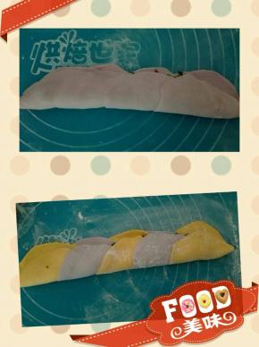 不放馅的话就省略上一步哈，对折一下，如图