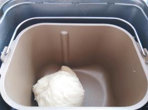 和面完成，很光滑的面团