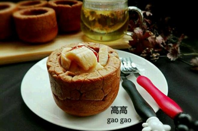 芝麻糊杯子面包