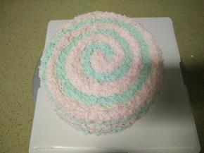 蓝色之间挤出粉红色纹路