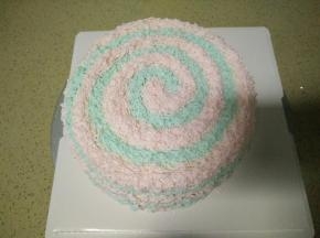 蓝色之间挤出粉红色纹路