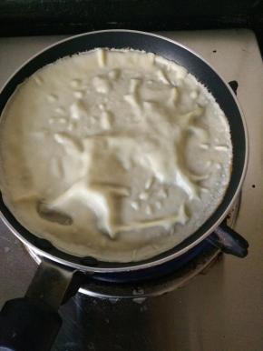 大火千层稍微鼓起来就可以，不用翻面