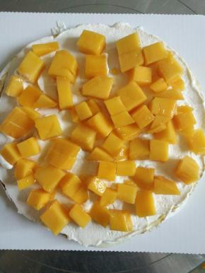 三层奶油一层水果