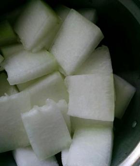 冬瓜洗净切块