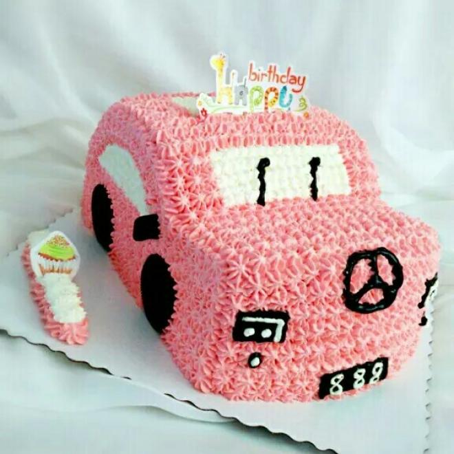 小汽车蛋糕，【图文详解】