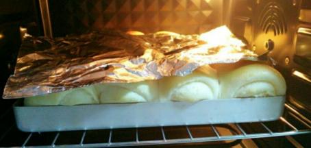 中间上色了加盖锡纸