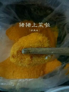 然后再裹一层面包糠