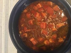 50分钟后放入粉条和盐