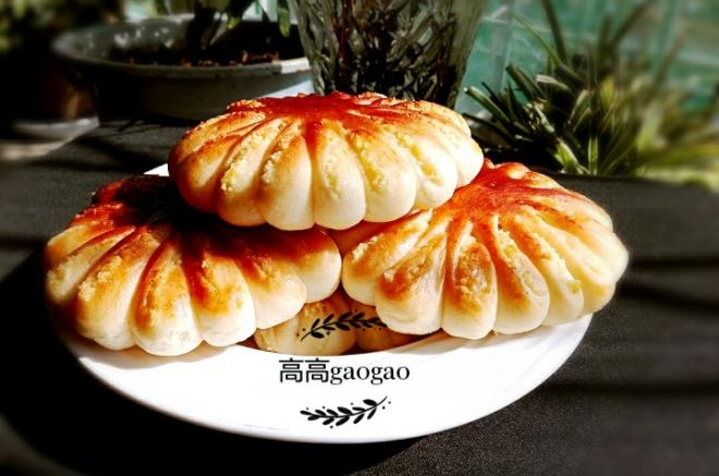 椰蓉花面包