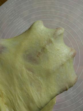 面团揉好用手撑一下，不容易破就揉好了