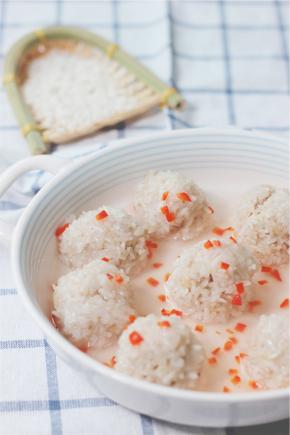 漂亮又美味的珍珠圆子就做好了