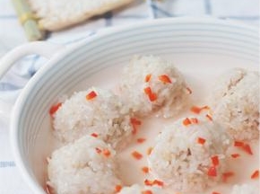 漂亮又美味的珍珠圆子就做好了