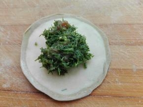 放入馅料