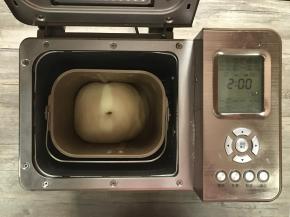 此时，面团一发结束，发至约2倍大。