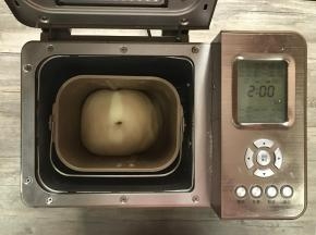 此时，面团一发结束，发至约2倍大。