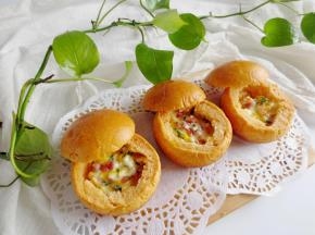 吃惯了甜面包，这个咸味的面包吃起来真不