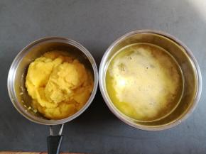 全部的菠萝汁都分离出来了，菠萝汁可以当饮料喝，不要倒掉