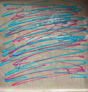 接着，第二个，画完烤30秒，然后第三个第四个