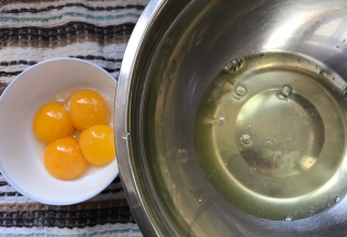 分蛋，蛋白盆无水无油