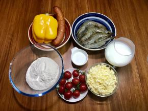 准备食材，外加一个9寸或者10寸派盘