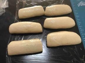 按顺序全部做好盖保鲜膜松弛10分钟