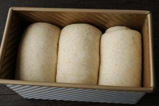 发至模具八分满，盖上模具盖子。