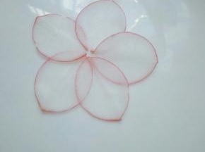 如果你嫌麻烦，也可以直接铺在盘子上，拼成花朵的形状