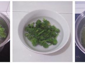 用小锅烧开水，放入西兰花灼水，捞出来过凉水备用，在小锅里放入土鸡蛋煮2分钟捞出来备用