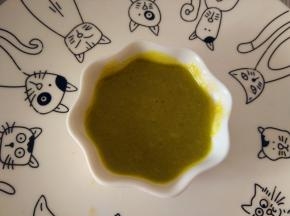 芥末和蜂蜜调匀；