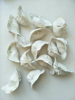 冰箱里的冻饺子。