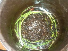 加入生抽和老抽和香料