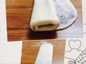 沿着一边卷起来