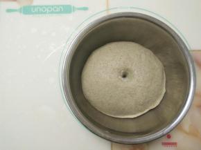 放入盆内，放温暖处发酵一小时左右，至两倍大