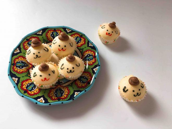 萌萌的布甸狗蒸蛋糕