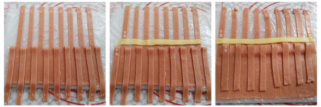 编的时候先把所有单数面条放下来，放上第一根横的面条，再把所有的双数面条放下来放上第二根横的面条，重复这个顺序