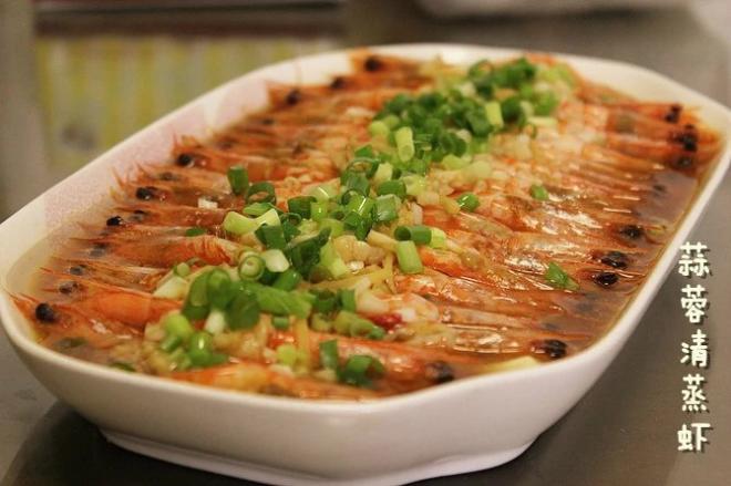 蒜蓉豆腐蒸虾