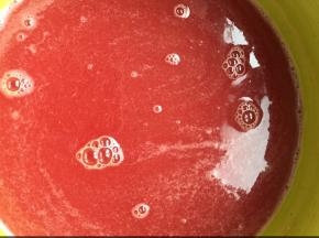 倒入西瓜汁中搅匀
