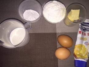 准备材料，融化黄油