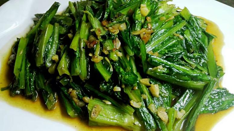蒜炒油麦菜