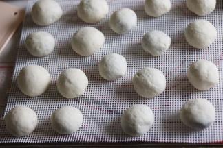 放入烤网上的蒸笼硅胶垫上，发酵十五分钟。