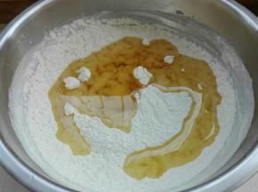 油酥材料混合