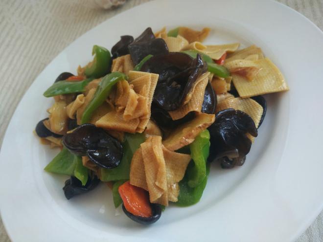 青椒干豆腐