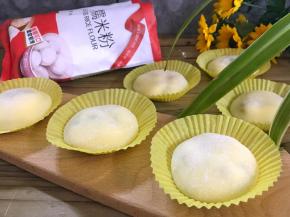 13、Q弹软糯，冰凉爽滑的奥利奥芒果雪媚娘做好了。